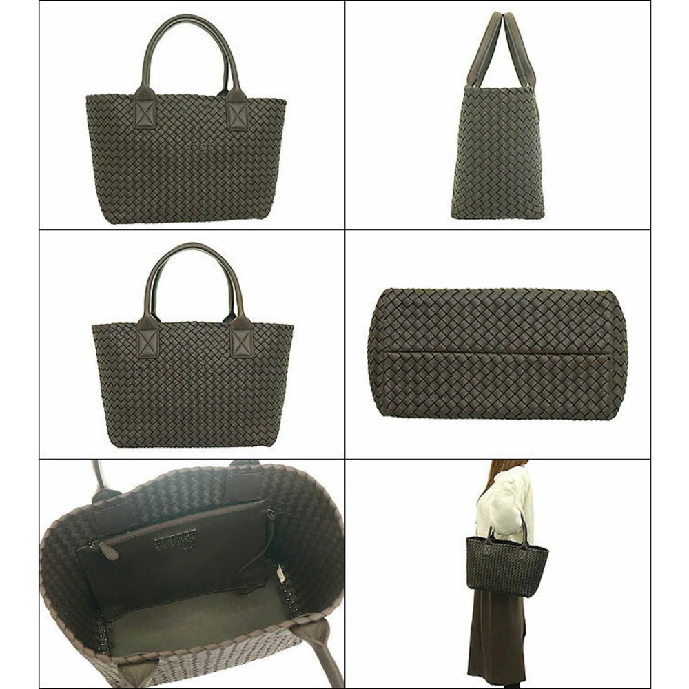 Bottega Veneta Tote Bag Espresso Cabas Intrecciato Pouch Shopping - Picture 2 of 4